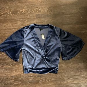 2 for $20 R&w co velvet navy top